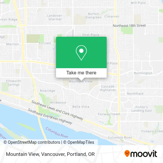 Mountain View, Vancouver map