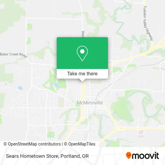 Sears Hometown Store map