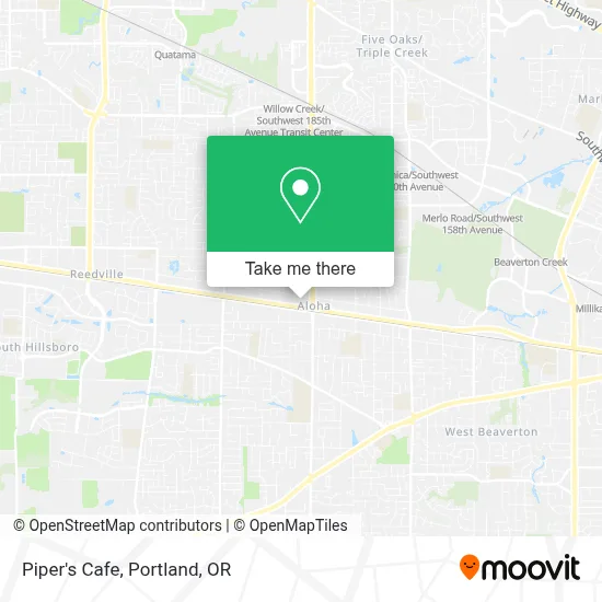 Piper's Cafe map