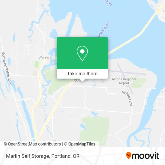 Marlin Self Storage map