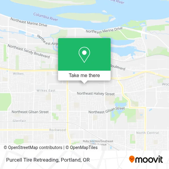 Purcell Tire Retreading map