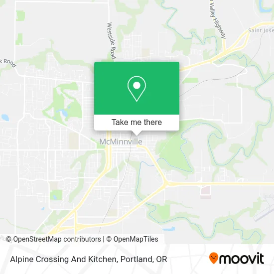 Alpine Crossing And Kitchen map