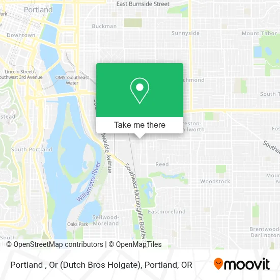 Portland , Or (Dutch Bros Holgate) map