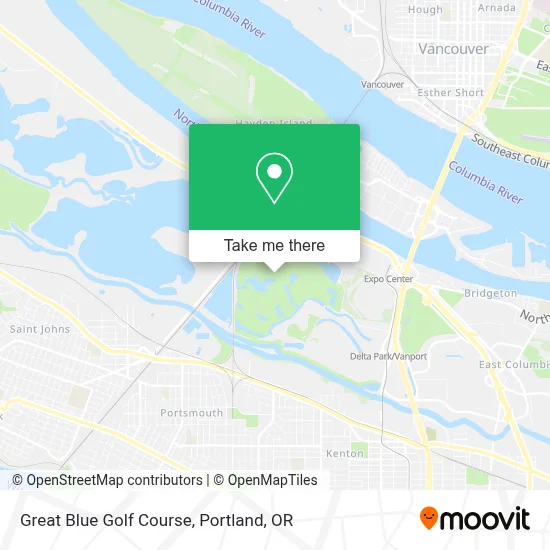Great Blue Golf Course map