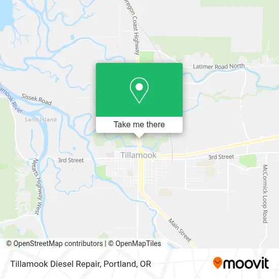 Tillamook Diesel Repair map