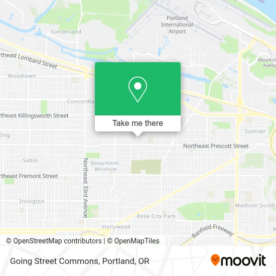 Going Street Commons map