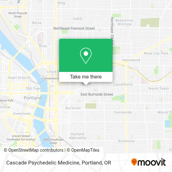 Cascade Psychedelic Medicine map