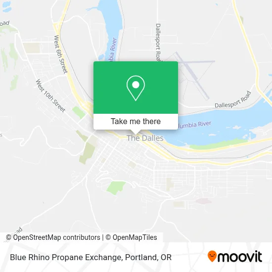 Blue Rhino Propane Exchange map
