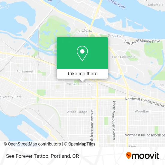 See Forever Tattoo map