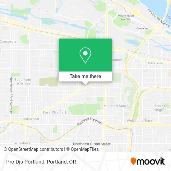 Pro Djs Portland map