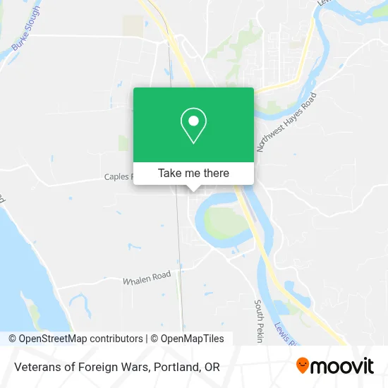 Veterans of Foreign Wars map
