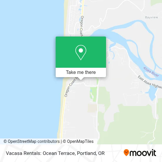 Vacasa Rentals: Ocean Terrace map