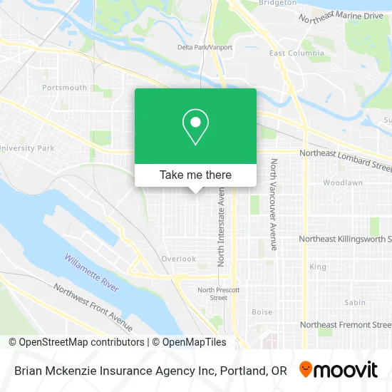 Brian Mckenzie Insurance Agency Inc map