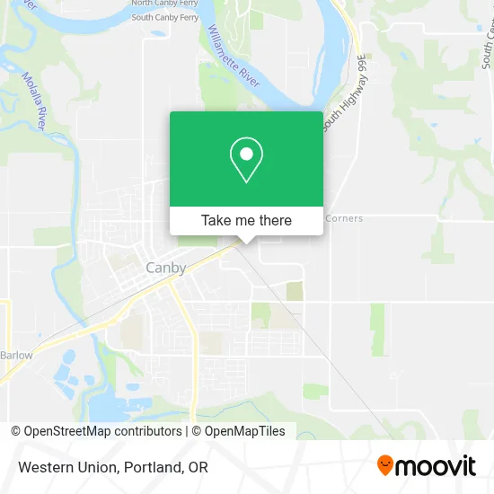 Western Union map