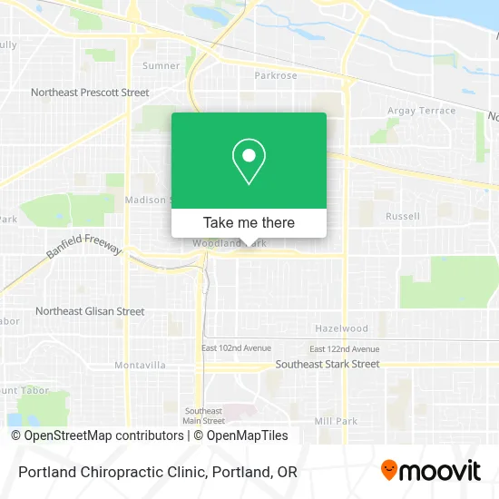 Portland Chiropractic Clinic map