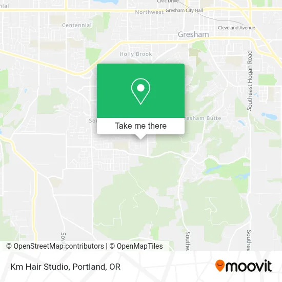 Km Hair Studio map