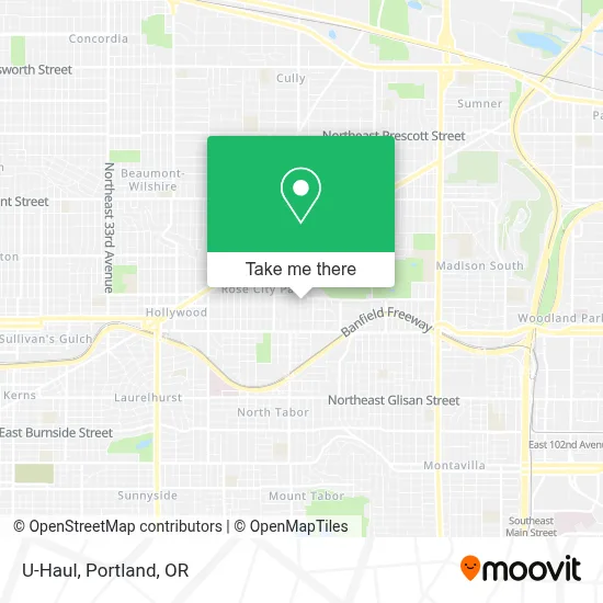 U-Haul map