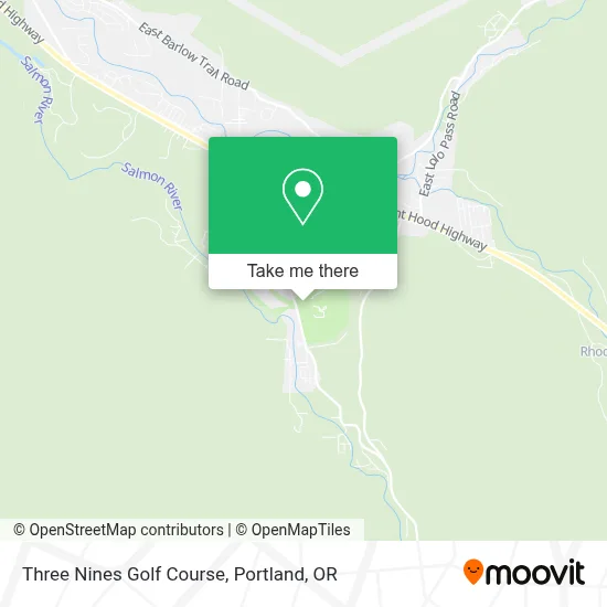 Three Nines Golf Course map