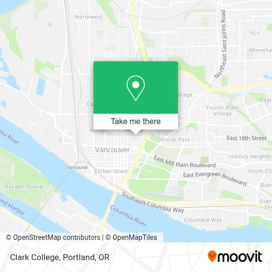 Clark College map