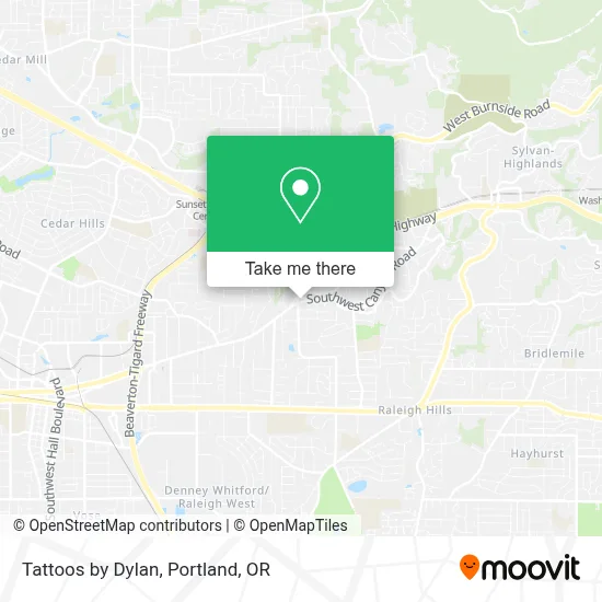 Tattoos by Dylan map