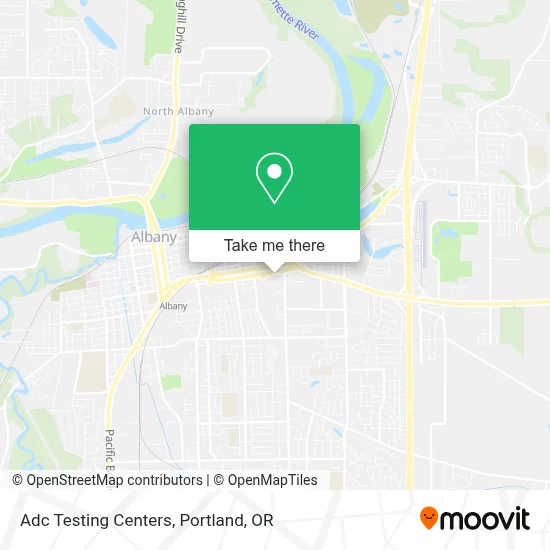 Adc Testing Centers map
