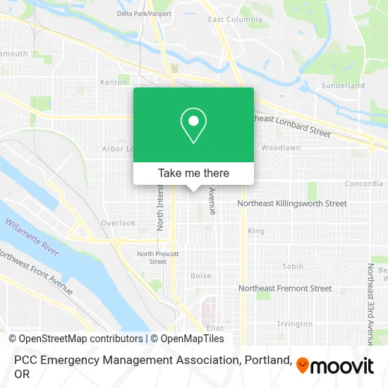 PCC Emergency Management Association map
