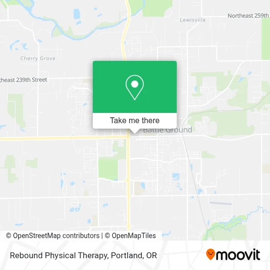 Rebound Physical Therapy map