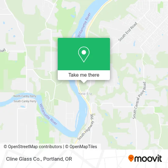 Cline Glass Co. map
