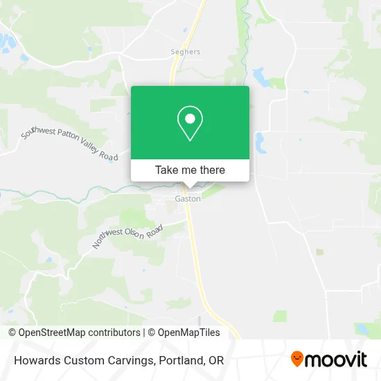 Howards Custom Carvings map