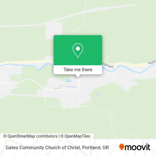 Gates Community Church of Christ map