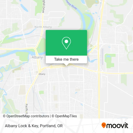 Albany Lock & Key map