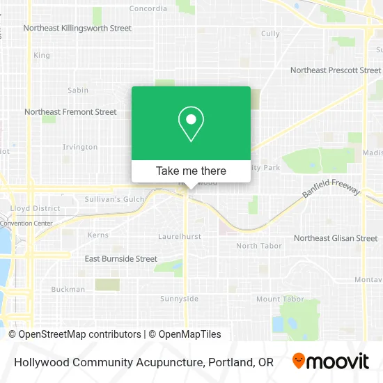 Hollywood Community Acupuncture map