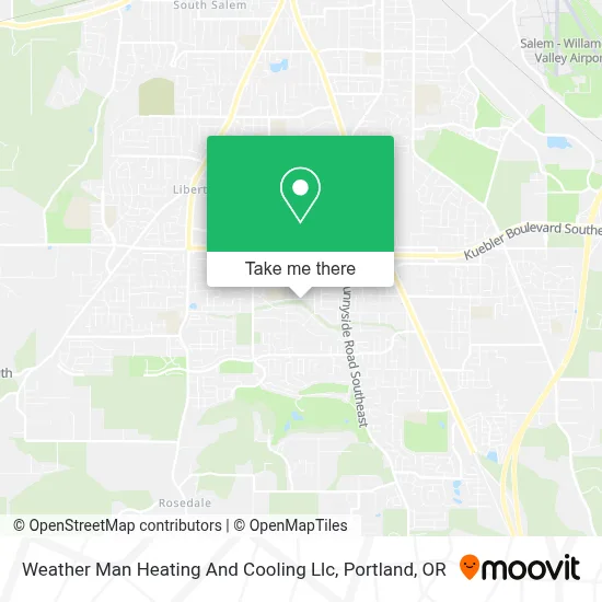 Weather Man Heating And Cooling Llc map