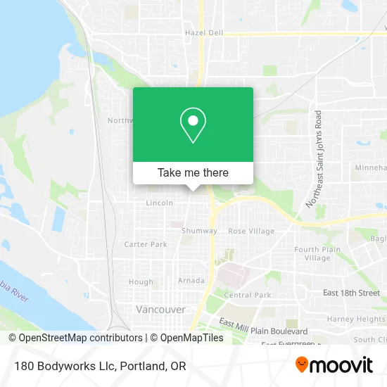 180 Bodyworks Llc map