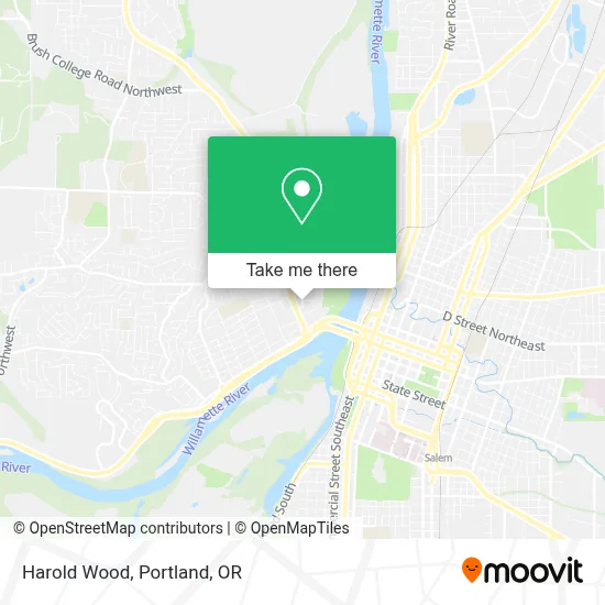 Harold Wood map