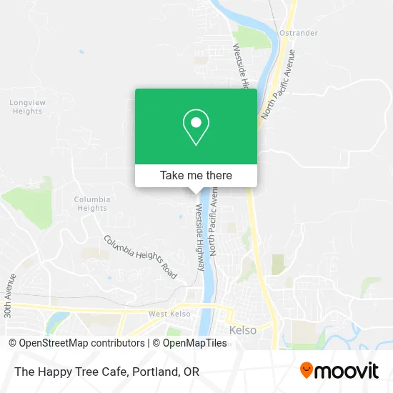 The Happy Tree Cafe map