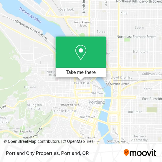 Portland City Properties map
