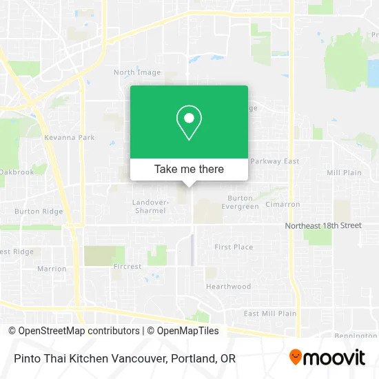Pinto Thai Kitchen Vancouver map