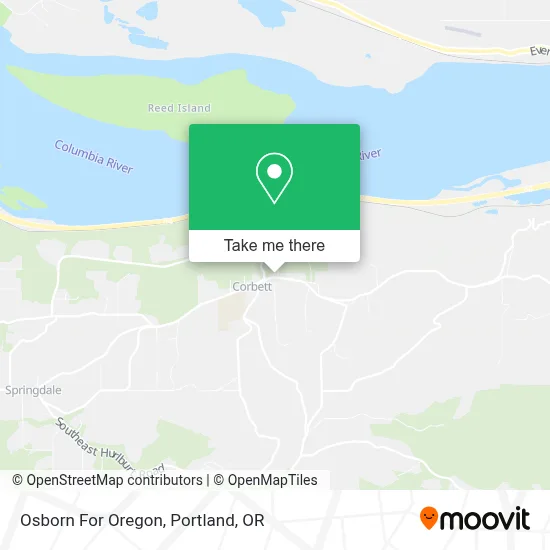 Osborn For Oregon map