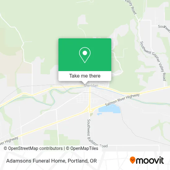 Adamsons Funeral Home map