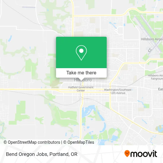 Bend Oregon Jobs map