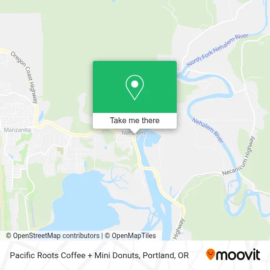 Pacific Roots Coffee + Mini Donuts map