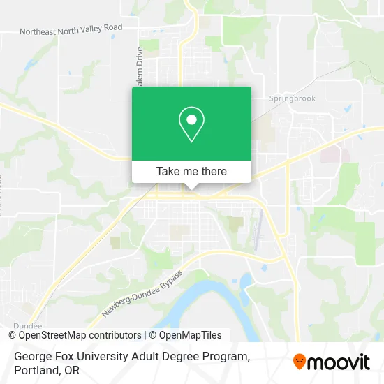 George Fox University Adult Degree Program map