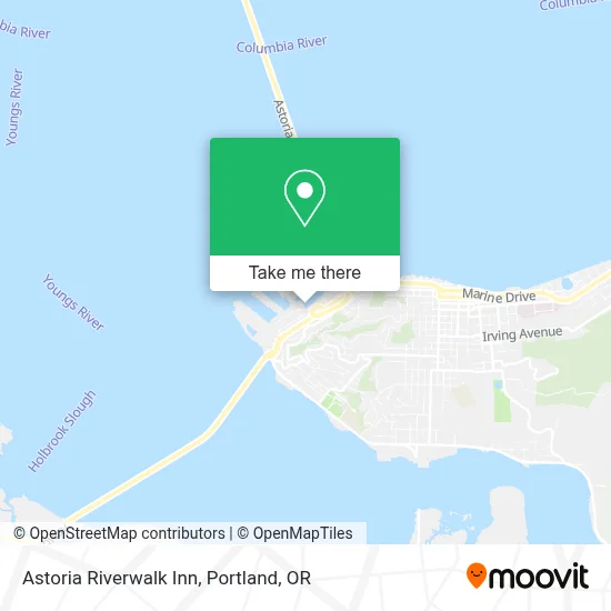 Astoria Riverwalk Inn map