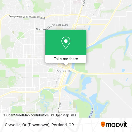 Corvallis, Or (Downtown) map