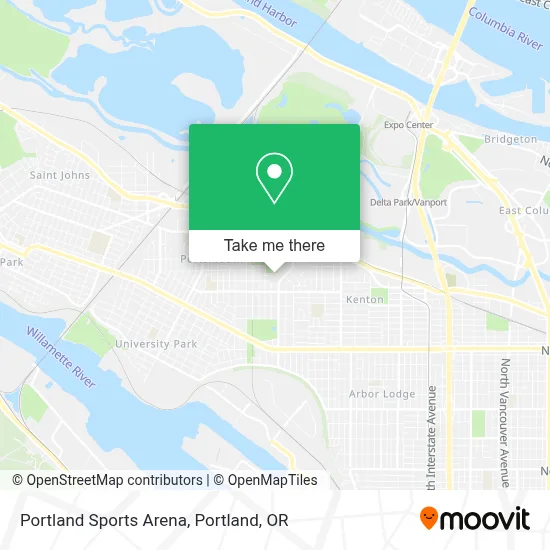 Portland Sports Arena map