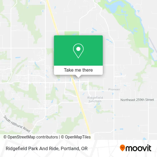 Ridgefield Park And Ride map