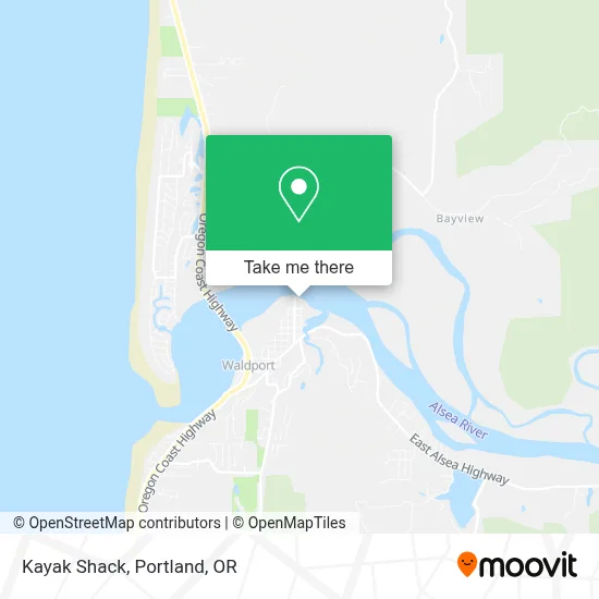 Kayak Shack map