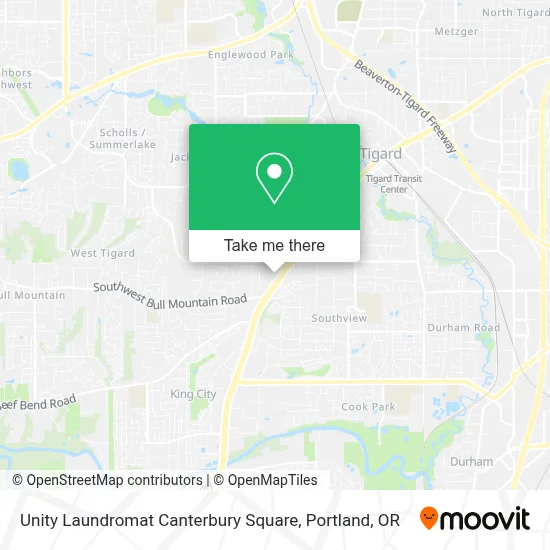 Unity Laundromat Canterbury Square map