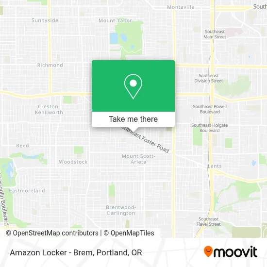 Amazon Locker - Brem map